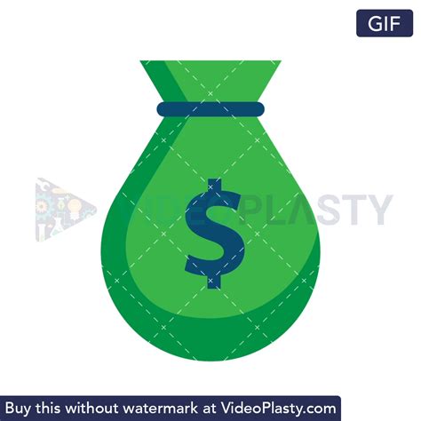 Money Bag Icon - Dollar | Stock GIFs | Bag icon, Dollar stocks, Dollar sign
