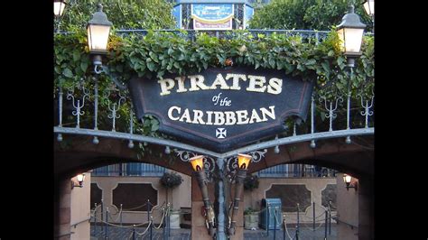 Pirates Of The Caribbean Ride Through Disneyland - YouTube