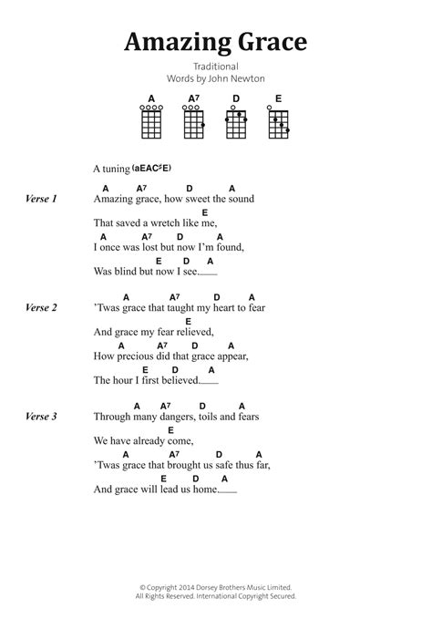 Guitar Chords For Amazing Grace