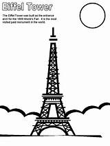 Eiffel Tower France Coloring Pages  Page Book sketch template