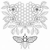 24  honeycomb coloring page IsrahMohsen sketch template