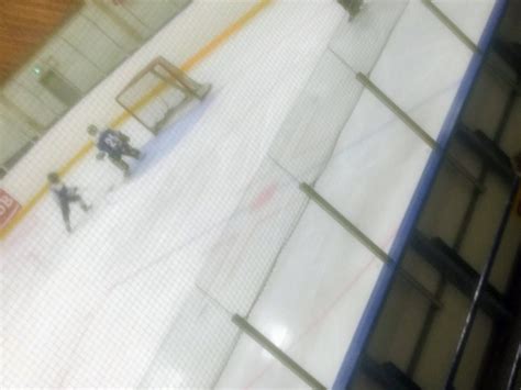 What are these markings on the ice at my local rink? (Blue dot above ...