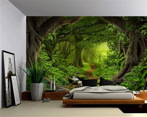 Amazon.com: Picture Sensations Canvas Texture Wall Mural, Landscape Fantasy Enchanted Magical ...