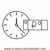 Timer Coloring Page  Ultra Pages sketch template
