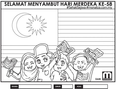 Merdeka Colouring Pages / 11 Merdeka Ideas Coloring Pages For Kids ...