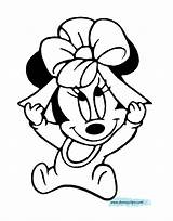 Disney Baby Minnie Mouse Coloring Pages Sketch Page sketch template