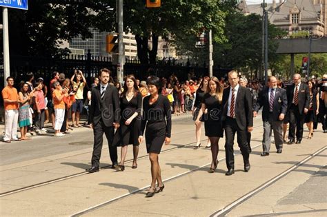 Jack Layton S Family in Funeral Procession Editorial Stock Image ...