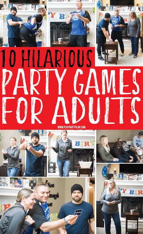 Hilarious Party Games for Adults | Birthday games for adults, Adult ...