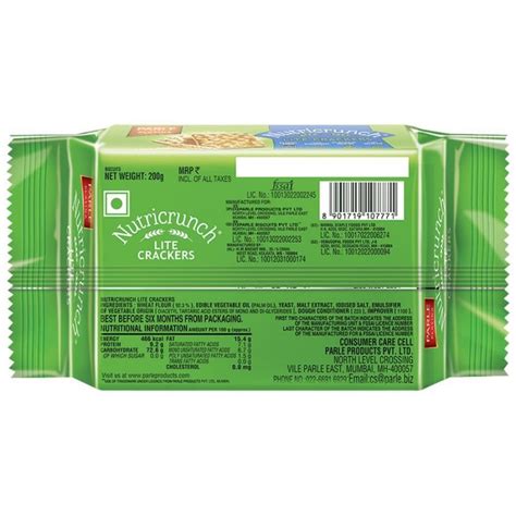 Parle Platina- Nutricrunch Lite Cracker, 200 g Pouch