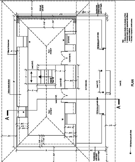 Plan of the constructed improved mud house in Porsha, Noagaon (fired ...