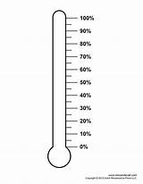 Blank Thermometer Template  Printable sketch template