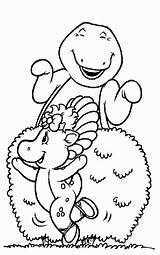 Printable Barney Coloring Pages sketch template