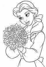 Belle Disney Princess Coloring Pages At GetColoringscom  Free sketch template