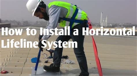 How to Install a Horizontal Lifeline System, Roof Safety and Fall ...