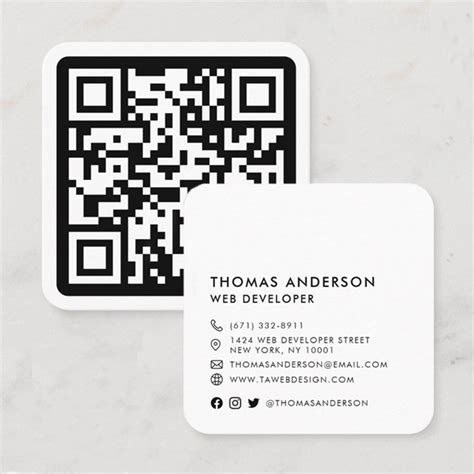 14 QR Code Business Card Templates & Design Ideas: Impress Your Audience | Qr code business card ...