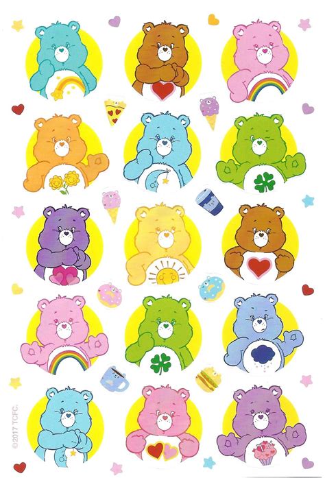 Care Bears Stickers, Single Package has 3 Sheets and 69 Stickers, #Ad #Stickers, #Bears, #Care ...