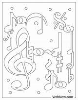 Musical Notes Coloring Pages For Kids sketch template