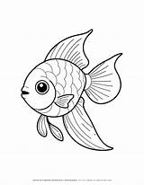 Engaging Goldfish Coloring Page – Fun Educational Activity For Kids sketch template