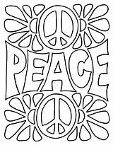 Cute Peace Coloring Pages sketch template