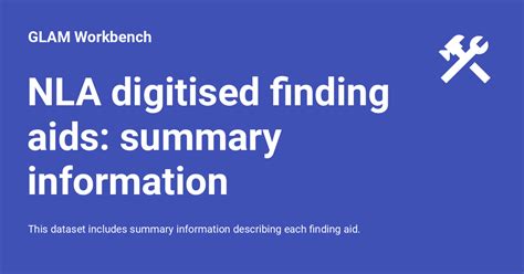 NLA digitised finding aids: summary information - GLAM Workbench