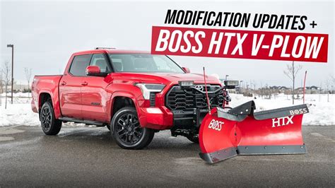 BOSS HTX V-PLOW on a 2022 TOYOTA TUNDRA.. (Modification Updates) - YouTube