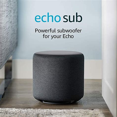 Echo sub powerful subwoofer for your echo requires compatible echo device – Artofit