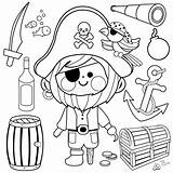 Pirate Hook Coloring Page Pages sketch template