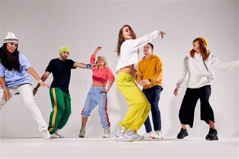 Group of Young People Dancing with Pleasure Stock Photo - Image of girl, friends: 164142848