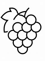Grape Coloring Pages sketch template