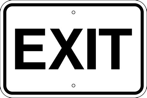 Printable Exit Signs