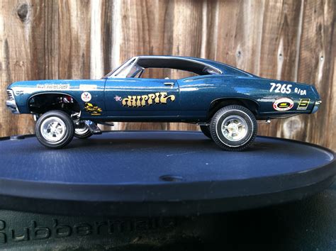 '67 Impala Gasser | Model cars kits, Model cars building, Plastic model cars