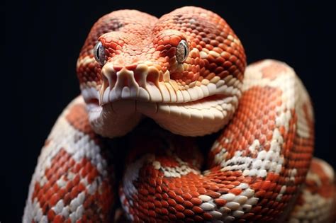 Premium AI Image | Snake Shedding Its Old Skin CloseUp