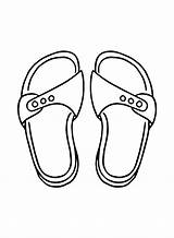 Sandals Coloring Pages Printable For Free Download sketch template