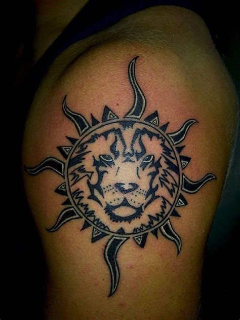 Sun/lion tattoo | Sun tattoo designs, Lion tattoo, Sun tattoo