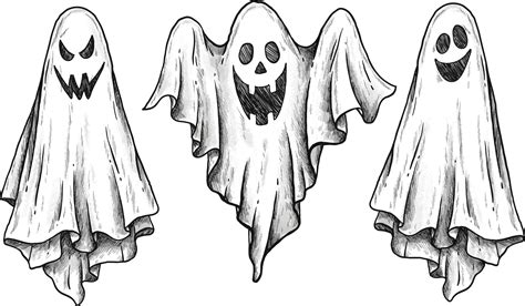 Vector scary ghost png | Halloween drawings, Halloween cartoons, Ghost ...