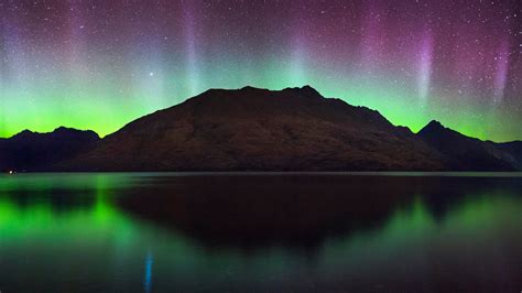 Cecil Peak Southern lights New Zealand 4K Wallpapers | HD Wallpapers ...