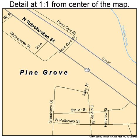 Pine Grove Pennsylvania Street Map 4260456