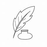 Quill Coloring Pages sketch template