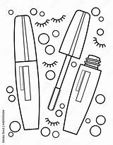 Mascara Beauty coloring Book Coloring For Children And Adults  sketch template