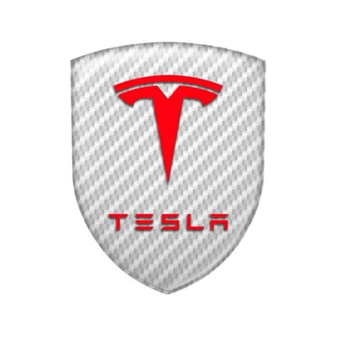 Tesla Shield Silicone Emblem Carbon Artwork Line | Domed Emblems ...