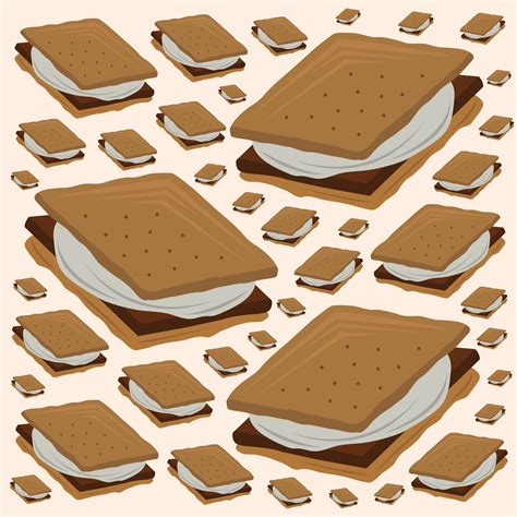 S'mores vector illustration for graphic design and decorative element ...