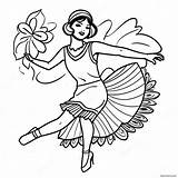 1920s Flapper Girl Dancing Coloring Page 54062 43570 sketch template