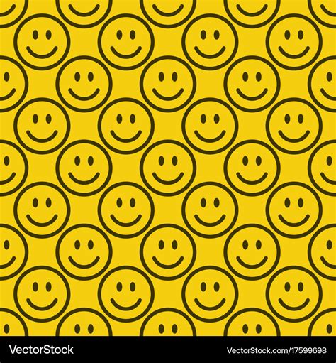 Seamless emoji pattern Royalty Free Vector Image