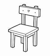 Premium Vector  Coloring Book Kids chair sketch template