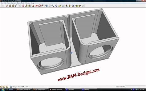 RAM Designs: Alpine Type-R Dual 12" Ported Sub Box Design - YouTube