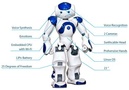 Basic components of an humanoid robot. - Electronics and robotics