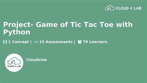 Project- Game of Tic Tac Toe with Python | CloudxLab