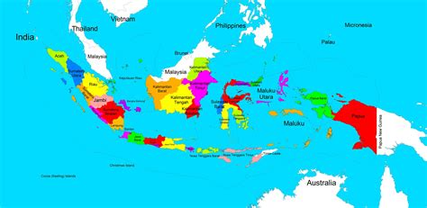 Peta Indonesia / Map of Indonesia