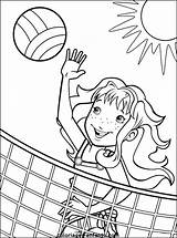 VSCO Girl Playing Volleyball Coloring Pages  Free Printable sketch template