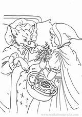 Little Red Riding Hood Coloring Pages Free  Home sketch template